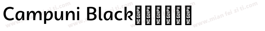 Campuni Black字体转换